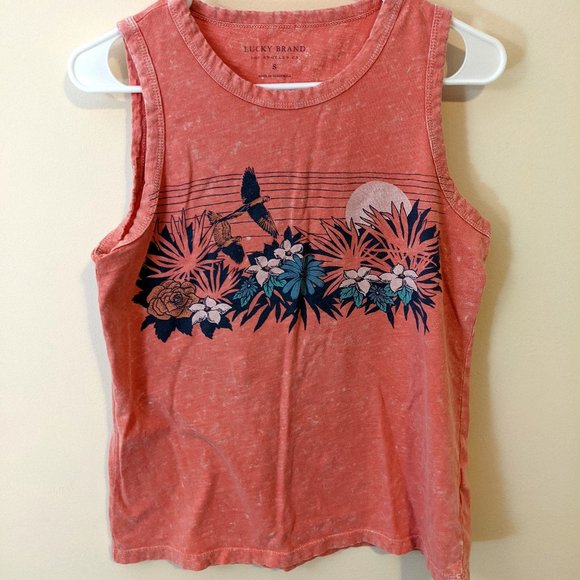 Lucky Brand Tropical Tank Top - Small - Picture 1 of 4